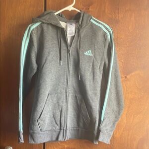 Adidas Gray Hoodie Jacket
